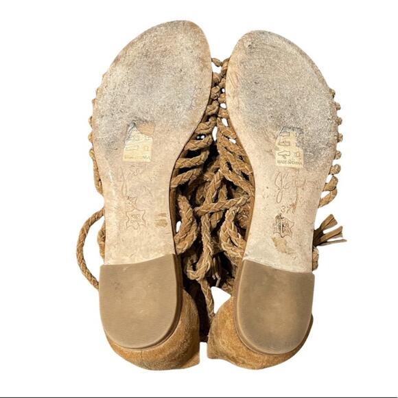Joie Falk Suede Lace-Up Brown Sandals Size 7 - Picture 7 of 7